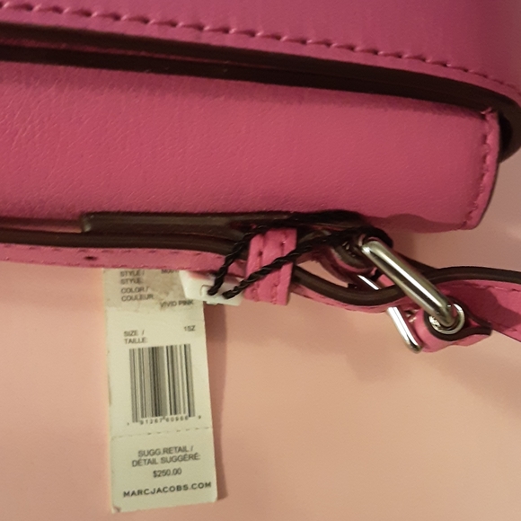 NWT Marc Jacobs Vivid Pink Crossbody 💗 Handbag - Picture 3 of 6
